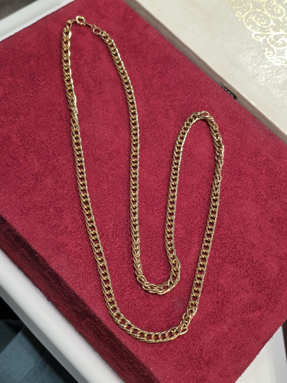 Vintage Gold-Tone Chain Necklace -Marked "Korea" - Picture 7 of 7